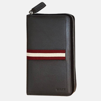 Bally 2019 Mens Leather Zip Round Wallet - 발리 남성용 레더 지퍼 라운드 장지갑 BALB0008.브라운