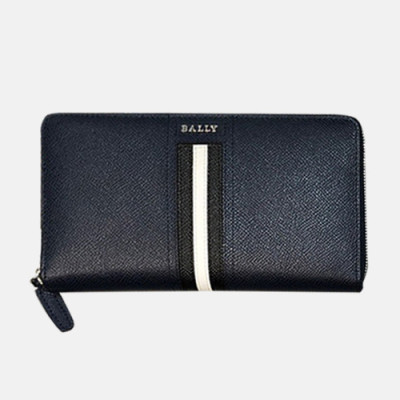 Bally 2019 Mens Leather Zip Round Wallet - 발리 남성용 레더 지퍼 라운드 장지갑 BALB0014.네이비