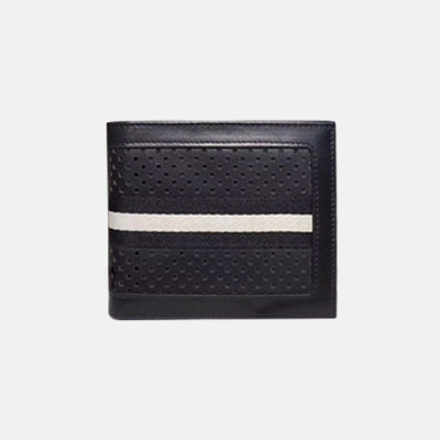 Bally 2019 Mens Leather Wallet - 발리 남성용 레더 반지갑 BALB0024.블랙