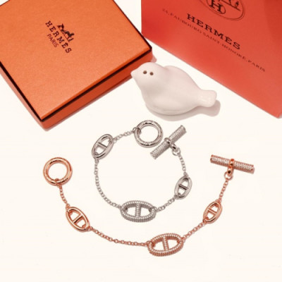 Hermes Bangle -에르메스 여성 팔찌her0011.컬러(화이트 골드,로즈 골드)