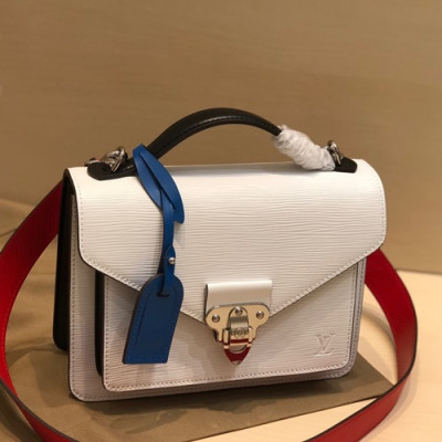 Louis Vuitton 2019 Epi Soft Trunk Women Tote Shoulder Bag,24cm - 루이비통 2019 에삐 소프트 트렁크 여성용 토트 숄더백 M50337,LOUB1610,24cm,화이트