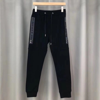 Off-White 2019 Mens Logo Cotton Trainning Pants - 오프화이트 남성 로고 코튼 트레이닝 팬츠 OFFTP0004.Size(m - 2xl).블랙/화이트/그레이/레드