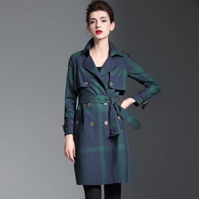 Burberry 2019 Womens Classic Heritage Trench Coat - 버버리 2019 여성 클래식 빈티지 트렌치 코트 BURCT0118.Size(s - 2xl)，그린