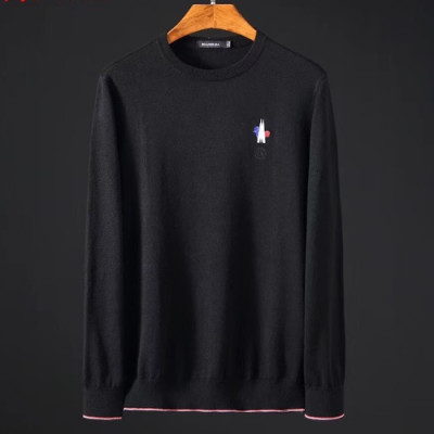 Moncler 2019 Mens Embroidery Logo Wool Turtle - neck Sweater - 몽클레어 남성 자수 로고 울 터틀넥 스웨터 MONST0041.Size(m - 3xl).2컬러(블랙/그레이/네이비)