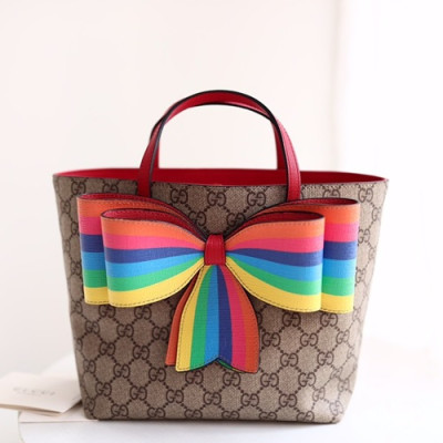 Gucci 2019 Supreme Mini Tote Bag,20CM - 구찌 2019 수프림 여성용 토트백 501804,GUB0813,20CM,브라운