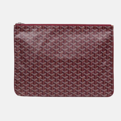 Goyard 2019 PVC Clutch Bag,40CM - 고야드 2019 PVC 남여공용 클러치백,GYB0133,40CM,와인