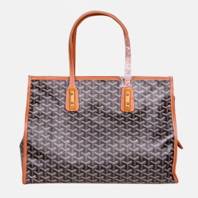 Goyard 2019 PVC & Leather Tote Shopper Bag - 고야드 2019 PVC & 레더 토트 쇼퍼백,GYB0176,블랙