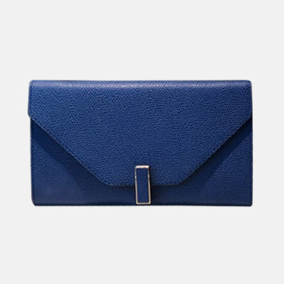 Valextra 2019 Ladies Epsom Leather Wallet - 발렉스트라 2019 여성용 엡송 레더 장지갑 VALB0012,20cm.코발트블루