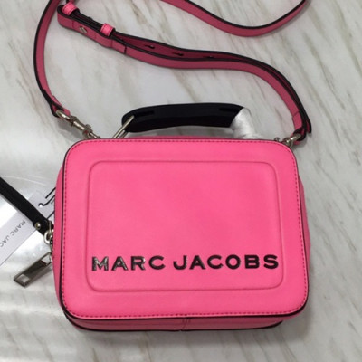 Mark Jacobs 2019 Leather Women Box Tote Shoulder Bag,20cm - 마크제이콥스 2019 레더 여성용 박스 토트 숄더백,MJB0128 ,20cm,핑크