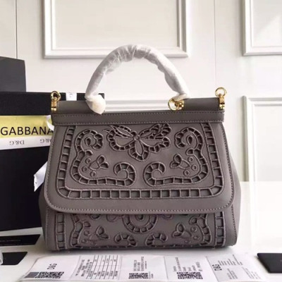 Dolce&Gabbana 2019 Leather Tote Shoulder Bag ,25CM - 돌체 앤 가바나 2019 레더 여성용 토트 숄더백 DGB0064,25cm,그레이