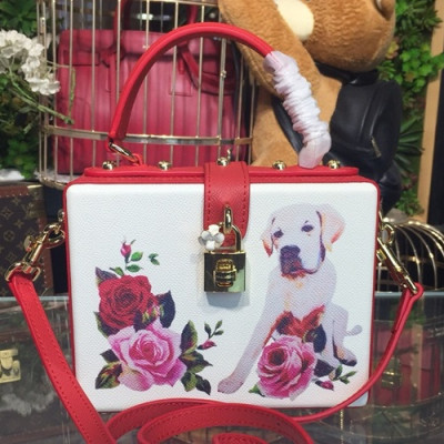 Dolce&Gabbana 2019 Leather Tote Shoulder Bag ,19.5CM - 돌체 앤 가바나 2019 레더 여성용 토트 숄더백 DGB0082,19.5cm,화이트