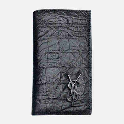 Saint Laurent 2019 Leather Wallet - 입생로랑 2019 남여공용 레더 장지갑 SLW0056.18cm,블랙