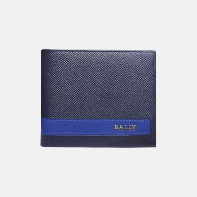 Bally 2019 Mens Leather Wallet - 발리 남성용 레더 반지갑 BALB0048.네이비