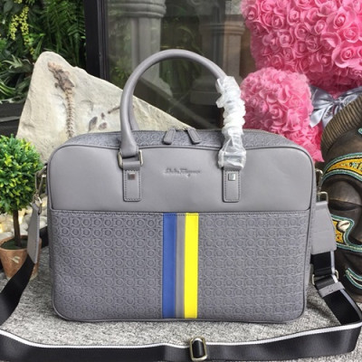 Ferragamo 2019 Leather Mens Business  ,40CM - 페레가모 2019 레더 남성용 서류가방,FGMB0004 ,40cm,그레이