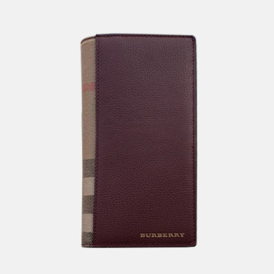 Burberry 2019 Leather Wallet - 버버리 남성용 레더 장지갑 BURW0083.Size(19CM).레드