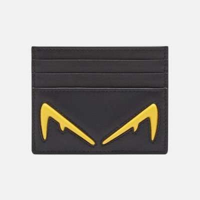 Fendi 2019 Leather Card Purse - 펜디 2019 남여공용 레더 카드 퍼스 FENW0088.Size(10.5cm).블랙