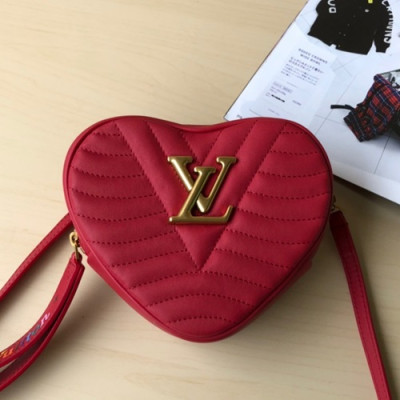 Louis Vuitton 2019 Leather New Wave Heart Shouder Bag,18cm - 루이비통 2019 레더 뉴웨이브 하트 숄더백 ,M52796,LOUB1690,18cm,레드