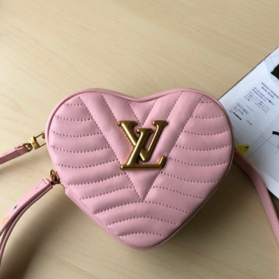 Louis Vuitton 2019 Leather New Wave Heart Shouder Bag,18cm - 루이비통 2019 레더 뉴웨이브 하트 숄더백 ,M52796,LOUB1691,18cm,핑크