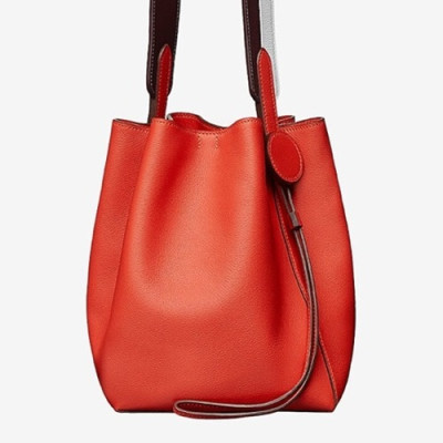 Hermes 2019 Licol Ever Color Leather Hobo Bucket Shoulder Bag ,17cm - 에르메스 2019 리콜 에버컬러 레더 여성용 호보 버킷 숄더백 HERB0737,17cm,레드