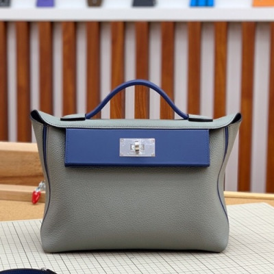 Hermes 2019 Kelly 2424 Togo Leather Tote Shoulder Bag ,29cm - 에르메스 2019 켈리 2424 토고 레더 여성용 토트 숄더백 HERB0775,29cm,그레이