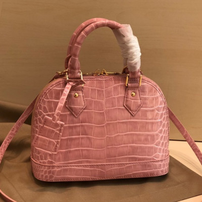 Louis Vuitton 2019 Alma BB Leather Tote Shoulder Bag,23.5cm - 루이비통 2019 알마 BB 레더 여성용 토트숄더백,M91606 ,LOUB1697,23.5cm,핑크