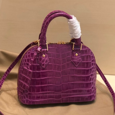 Louis Vuitton 2019 Alma BB Leather Tote Shoulder Bag,23.5cm - 루이비통 2019 알마 BB 레더 여성용 토트숄더백,M91606 ,LOUB1698,23.5cm,퍼플