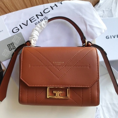 Givenchy 2019 Eden Leather Tote Shoulder Bag,18.5CM - 지방시 2019 에덴 레더 토트 숄더백,GVB0297,18.5CM,브라운