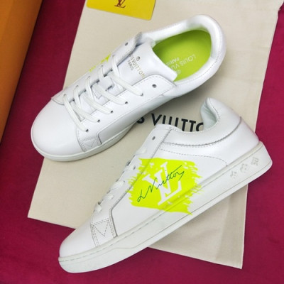 Louis Vuitton 2019 Mm / Wm Leather Sneakers - 루이비통 2019 남여공용 레더 스니커즈 LOUS0005.Size(225 - 270),화이트