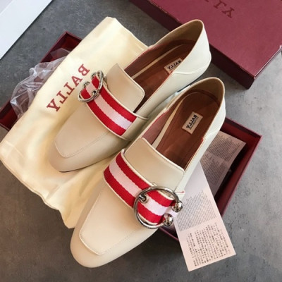 Bally 2019 Ladies Leather Loafer - 발리 2019 여성용 레더 로퍼, BALS0010.Size(225 - 250),화이트