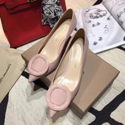 Gianvito Rossi 2019 Ladies Pumps Heel - 지안비토 로시 2019 여성용 레더 펌프스 힐 GRS0001.Size(225 - 245).핑크