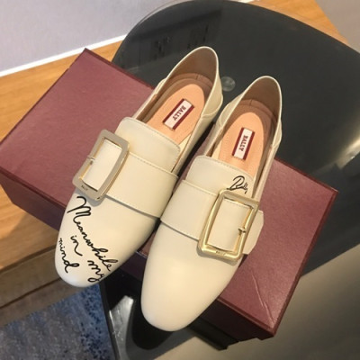 Bally 2019 Ladies Leather Loafer - 발리 2019 여성용 레더 로퍼, BALS0016.Size(225 - 250),화이트