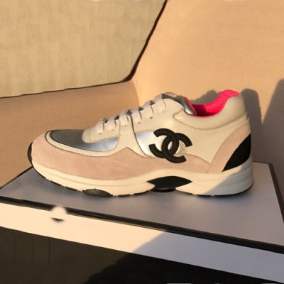 Chanel 2019 Ladies Running Shoes - 샤넬 2019 여성용 런닝슈즈 CHAS0093.Size(225 - 260).실버+화이트