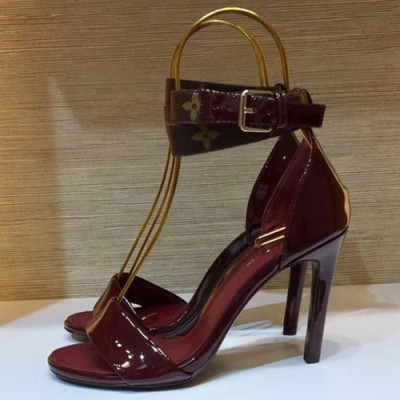 Louis Vuitton 2019 Ladies Leather High Heel Sandal - 루이비통 2019 여성용 레더 하이힐 샌들 LOUS0023.Size(220 - 255).와인