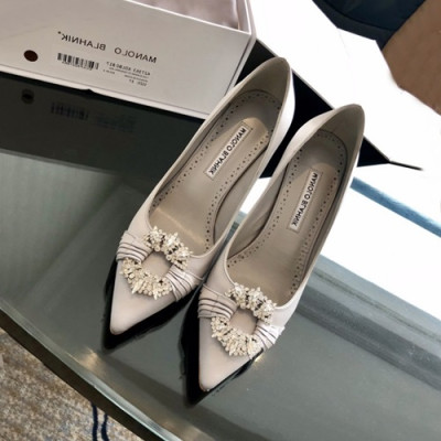 Monolo Blahnik 2019 Ladies Pumps High Heel - 마놀로 블라닉 2019 여성용 실크 펌프스 하이힐,MONS0009.Size(225 - 245).실버