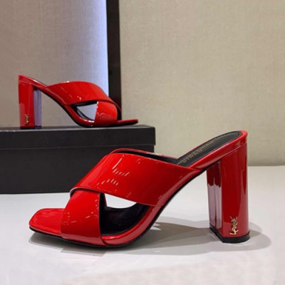 Saint Laurent 2019 Ladies High Heel Slipper - 입생로랑 2019 여성용 하이힐 슬리퍼,SLS0028.Size(225 - 245).레드