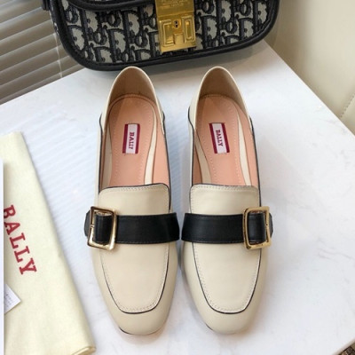 Bally 2019 Ladies Leather Loafer - 발리 2019 여성용 레더 로퍼, BALS0020.Size(225 - 245),아이보리