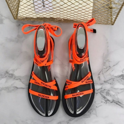 Balenciaga 2019 Ladies Strap Sandal - 발렌시아가 2019 여성용 스트랩 샌들 BALS0010,Size(225 - 255).오렌지