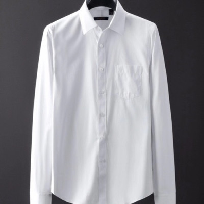 Louisvuitton 2019 Mens Logo Slim Fit Cotton shirt - 루이비통  남성 로고 슬림핏 코튼 셔츠 LOUST0046.Size(M - 3XL).화이트