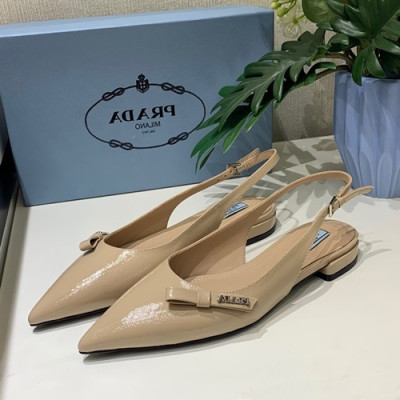 Prada 2019 Ladies Leather Slingback - 프라다 2019 여성용 레더 슬링백 PRAS0025.Size(225 - 245).베이지