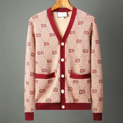 Gucci 2019 Womens Logo V-Neck Wool Cardigan - 구찌 2019 여성 로고 브이넥 울 가디건 GUCCA0097.Size (s-xl).컬러(브라운)