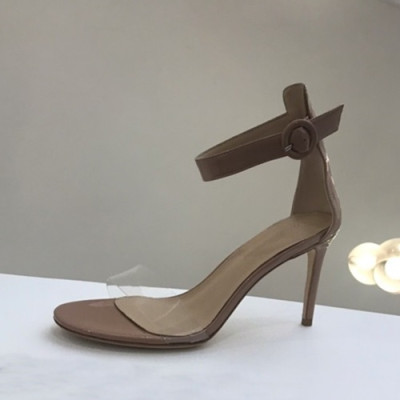 Gianvito Rossi 2019 Ladies Leather High Heel Sandal - 지안비토 로시 2019 여성용 레더 하이힐 샌들 GRS0026.Size(225 - 245).누드