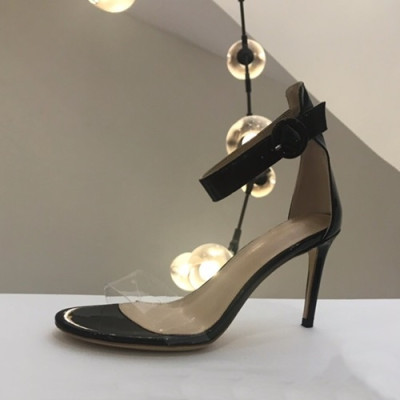 Gianvito Rossi 2019 Ladies Leather High Heel Sandal - 지안비토 로시 2019 여성용 레더 하이힐 샌들 GRS0027.Size(225 - 245).블랙