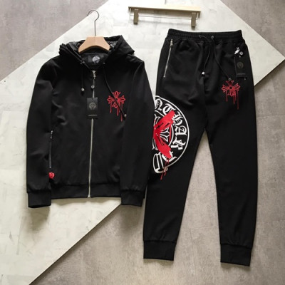 Chrome Hearts 2019 Mens Casual Logo Training Clothes - 크롬하츠 2019 남성 캐쥬얼 로고 트레이닝복 CHRPT0020.Size(m - 3xl).블랙