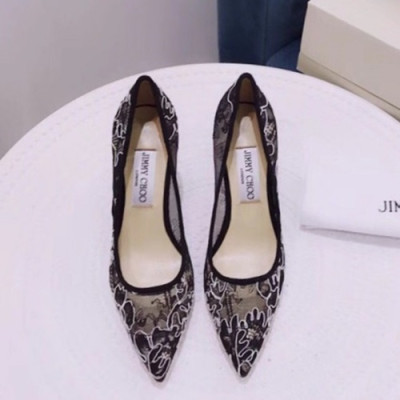 Jimmy Choo 2019 Ladies Lace Pumps High Heel - 지미츄 2019 여성용 레이스 펌프스 하이힐 ,JIMS0046.Size(220 - 245).블랙