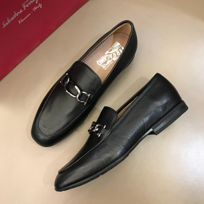 Ferragamo 2019 Mens Leather Loafer - 페라가모 2019 남성용 레더 로퍼 FGMS0006,Size(240 - 265).블랙