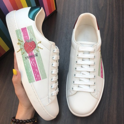 Gucci 2019 Mm/Wm Leather Sneakers - 구찌 2019 남여공용 레더 스니커즈 GUCS0140,Size(225 - 270).화이트