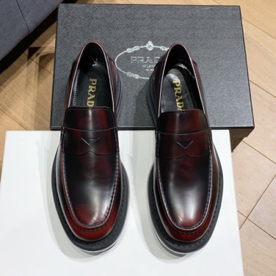 Prada 2019 Mens Leather Loafer - 프라다 2019 남성용 레더 로퍼 PRAS0058.Size(240 - 275).레드