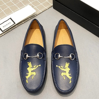 Gucci 2019 Mens Leather Loafer - 구찌 2019 남성용 레더 로퍼 GUCS0153.Size(240 -  275).네이비