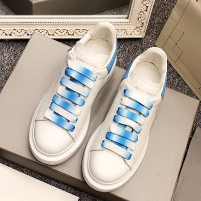 Alexander McQueen 2019 Mm/Wm Oversol Sneakers - 알렉산더맥퀸 2019 남여공용 오버솔 스니커즈 AMQS0005.Size(225 - 275).화이트+블루