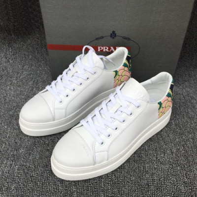 Prada 2019 Mens Leather Sneakers - 프라다 2019 남성용 레더 스니커즈 PRAS0079,Size(245 - 265).화이트